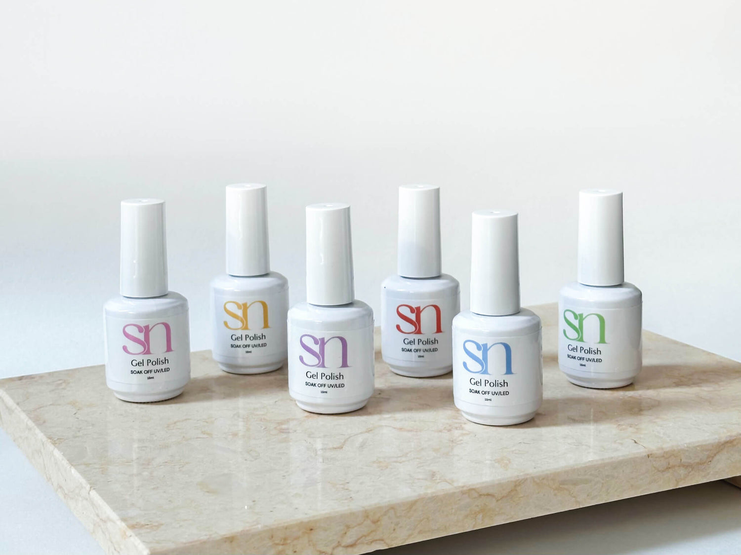 sadie nails range of pastel gel polish colours